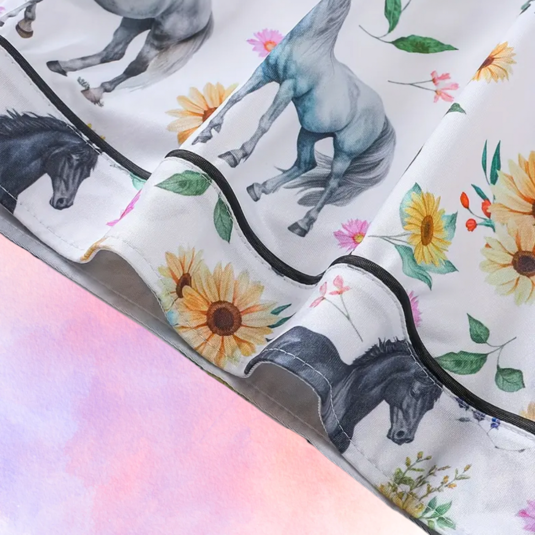 FMH - Dames zomerse pyjama set/ loungepak Grey Horse
