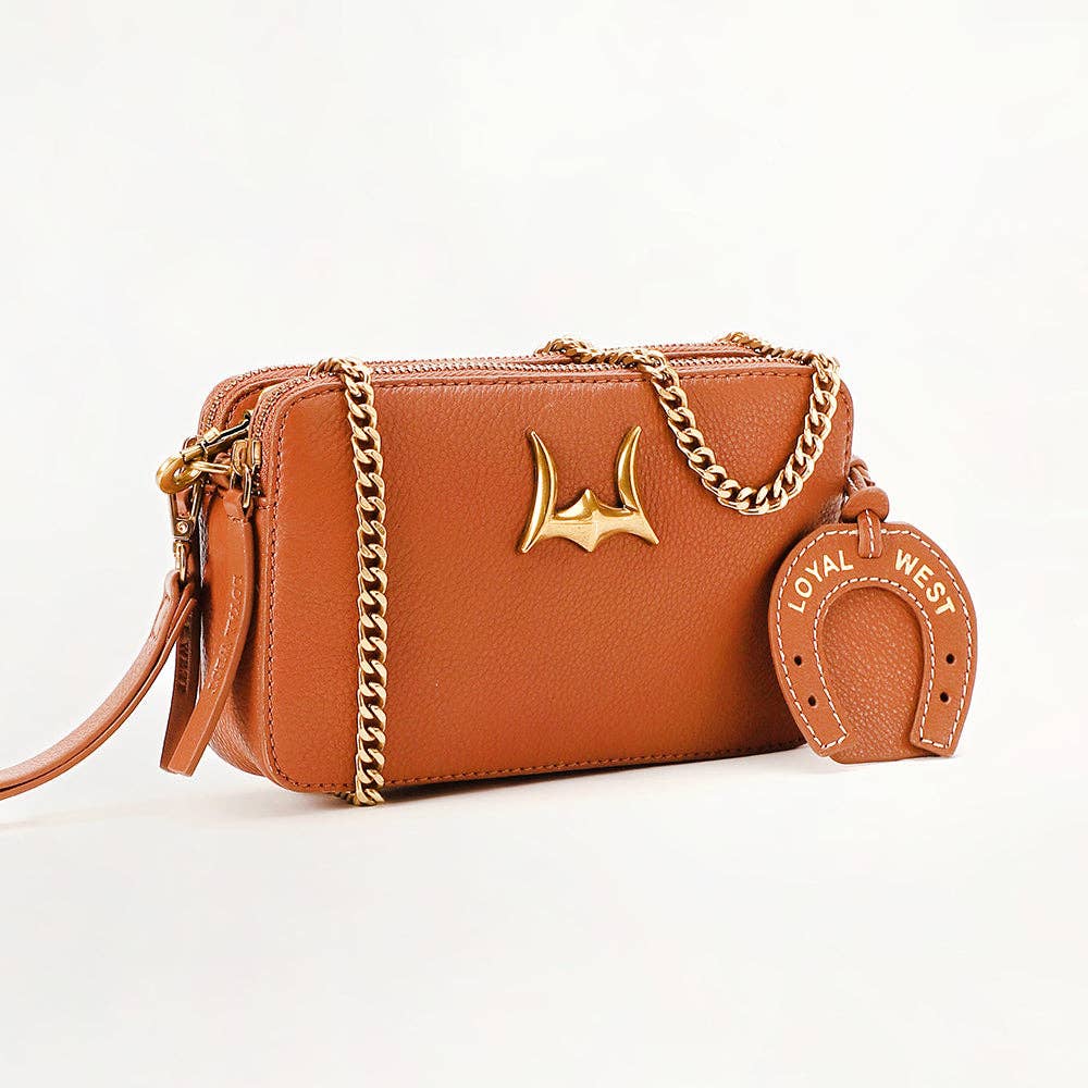 Myra Bag - Loyal West Shell Crossbody tasje cognac bruin