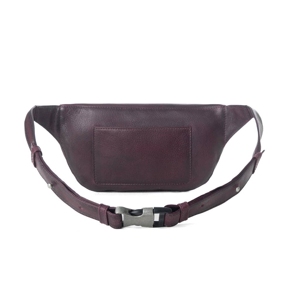 Myra Bag - Marsupio in pelle conciata Zidana Amarillo Wildrose Plum