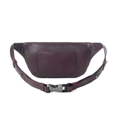 Myra Bag - Zidana Amarillo tanned leather hip bag Wildrose Plum