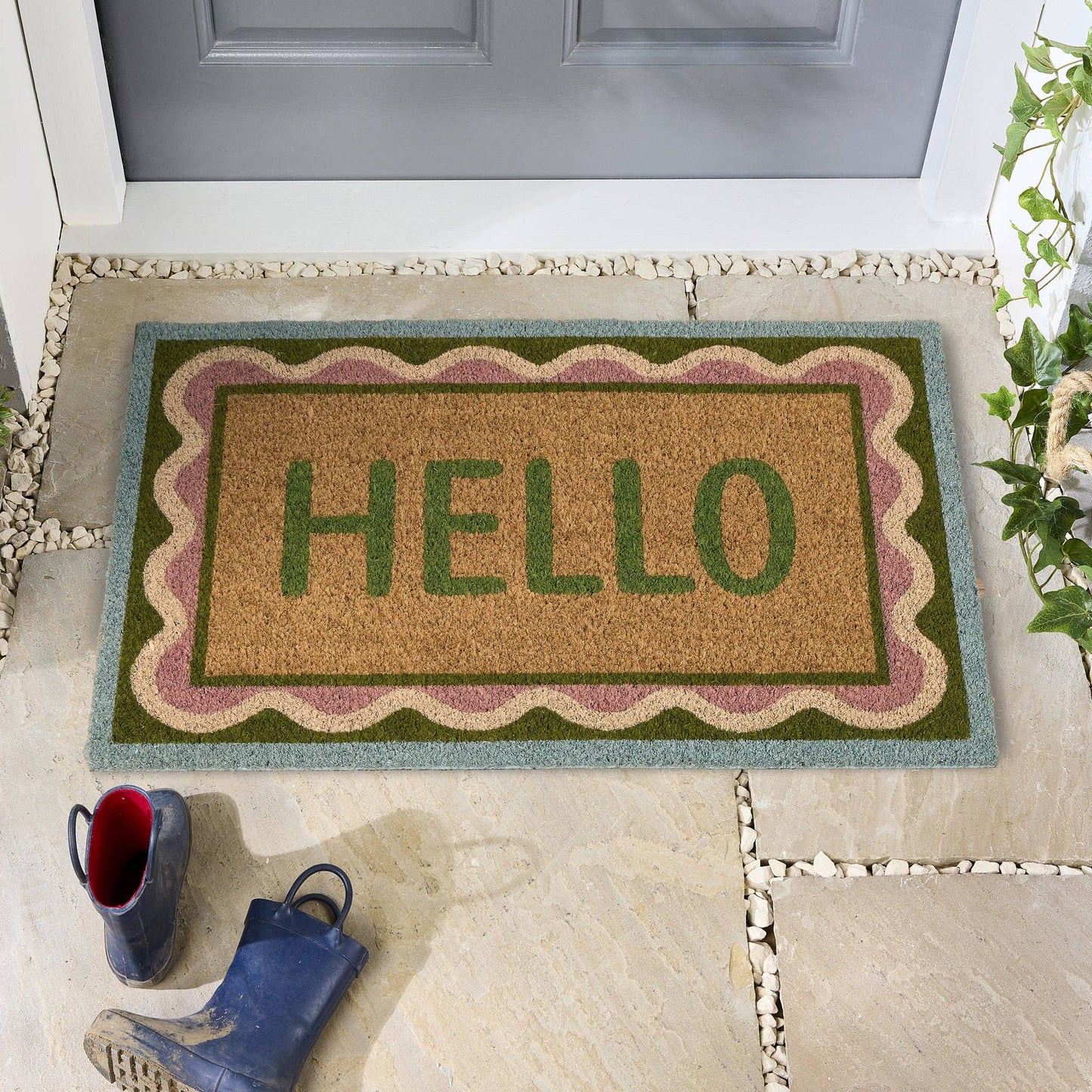 Phoenox Textiles - My Mat Hello Scallop zerbino in cocco