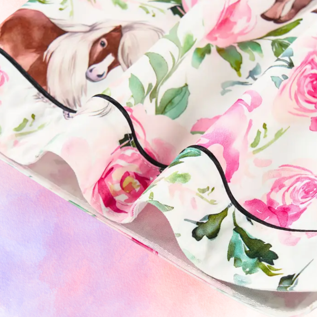 FMH - Damen Sommer Pyjama Set/ Hausanzug Shetland Rose