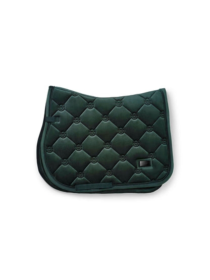 Equestrian Stockholm - FW26 Sycamore Green - Jump Saddle Pad Velvet springzadeldek