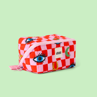 Eleanor Bowmer - Astuccio da toilette orizzontale Checker Icons
