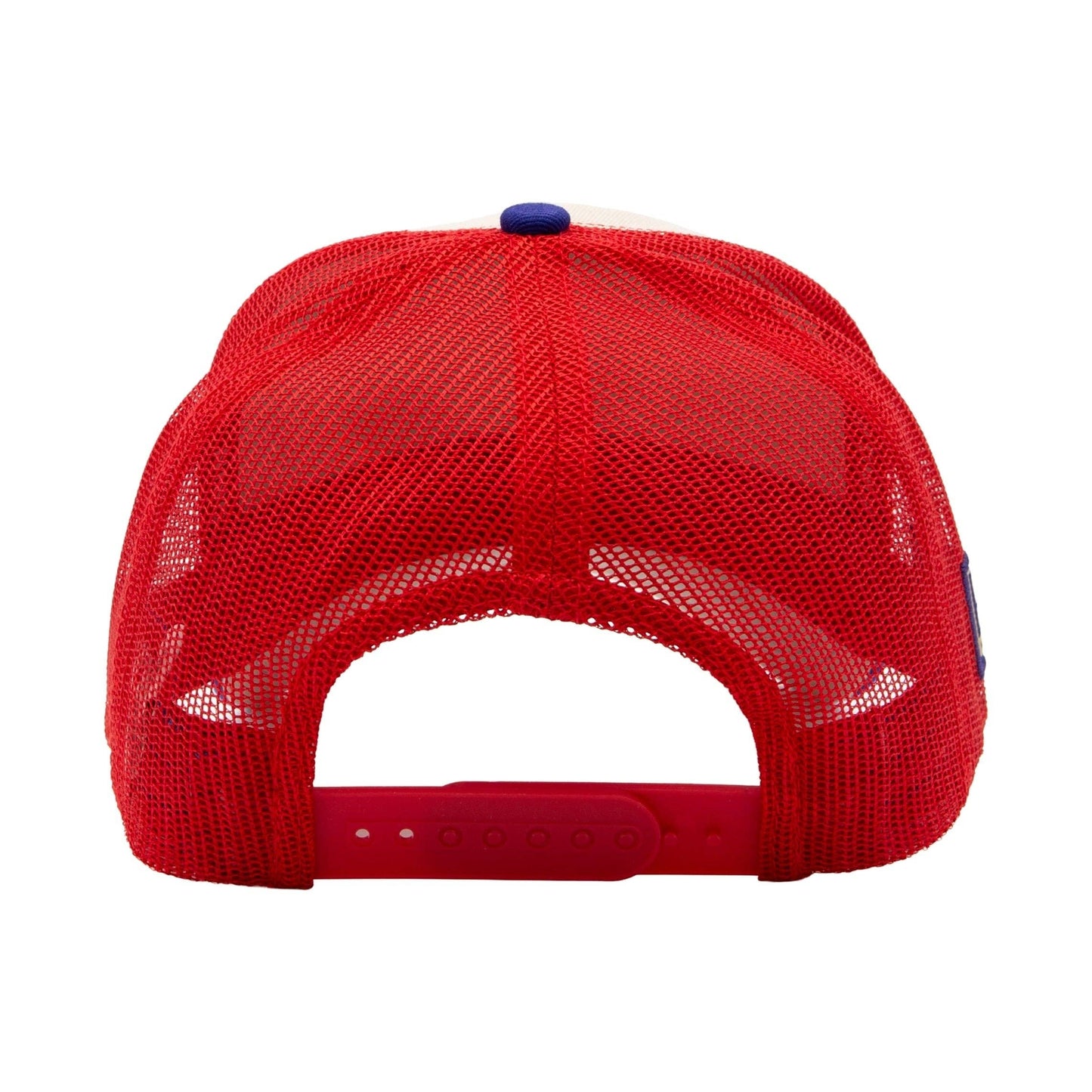 King Kerosin - Trucker Cap Never Fuck A Fucker in beige/blue/red