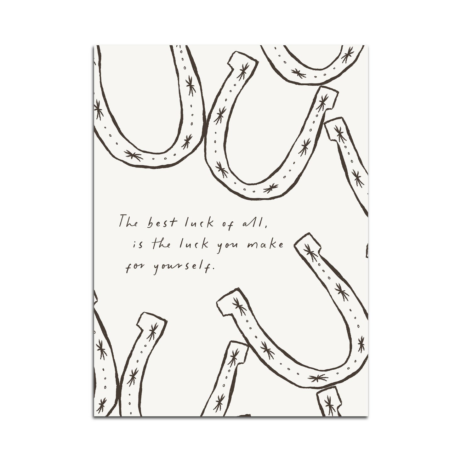 Seven Icons - Kunstdruk Print hoefijzer The best luck of all Poster