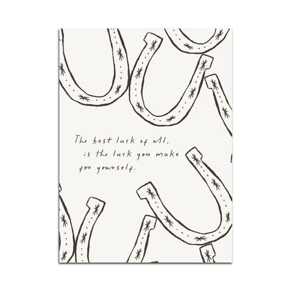 Seven Icons - Kunstdruck Poster Hufeisen The best luck of all A4/A3/A2