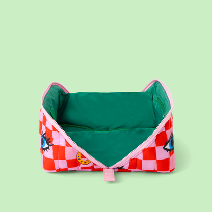 Eleanor Bowmer - Astuccio da toilette orizzontale Checker Icons