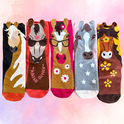 FMH - Socken mit Pferdekopf und Öhrchen