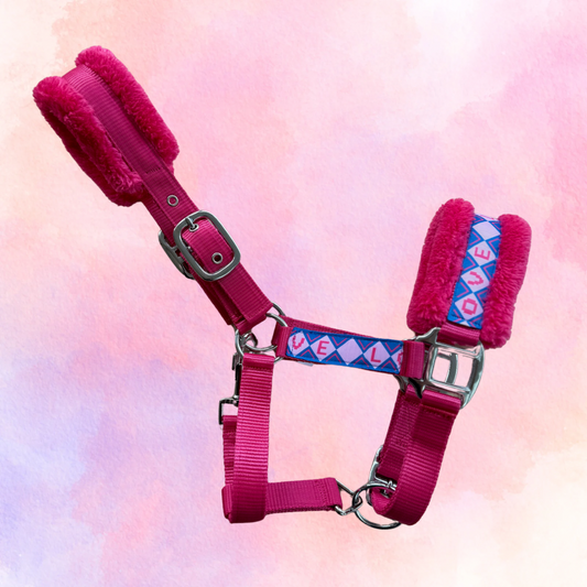 Happy Halsters x FMH - Love is Love Exclusive halster (bont) div. kleuren (veiling) SHET-PONY-FULL