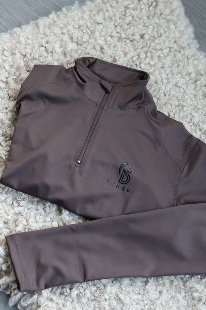 Donqui - Baselayer lange mouw Chocolate bruin