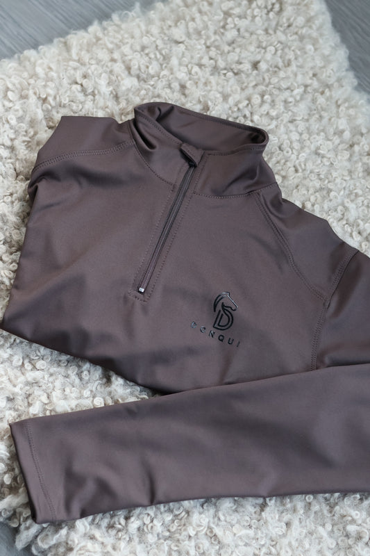 Donqui - Baselayer lange mouw Chocolate bruin