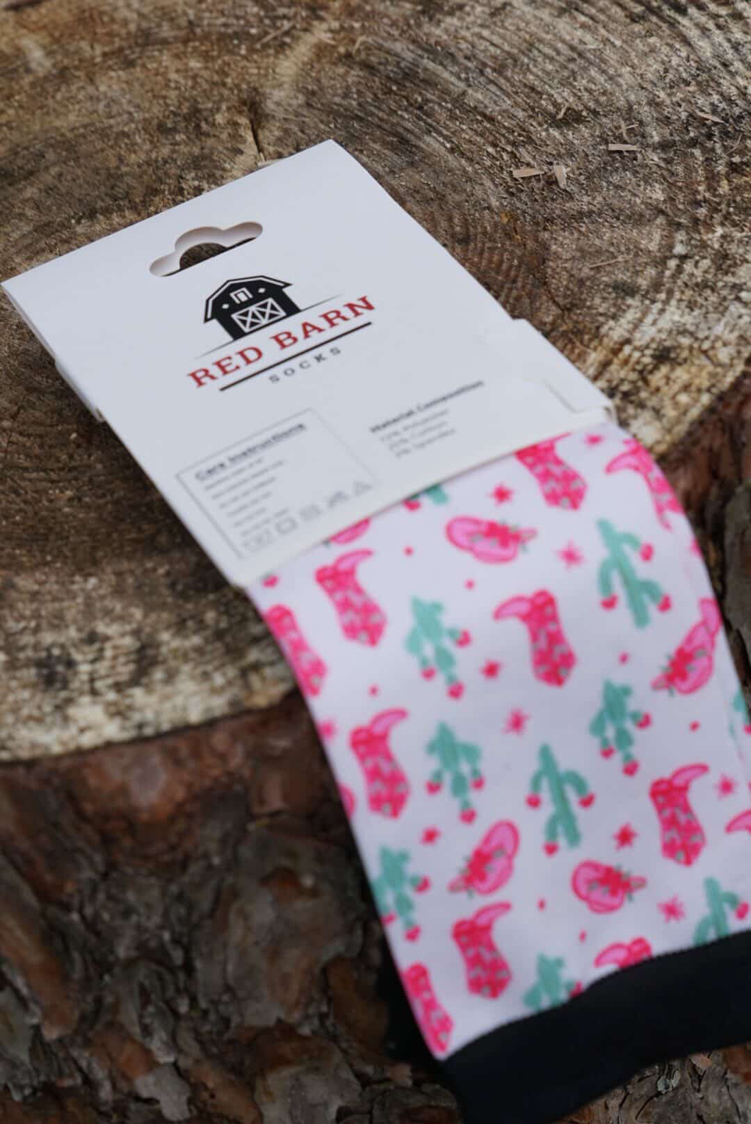 Red Barn - Calze per stivali calze da equitazione Cactus Crush