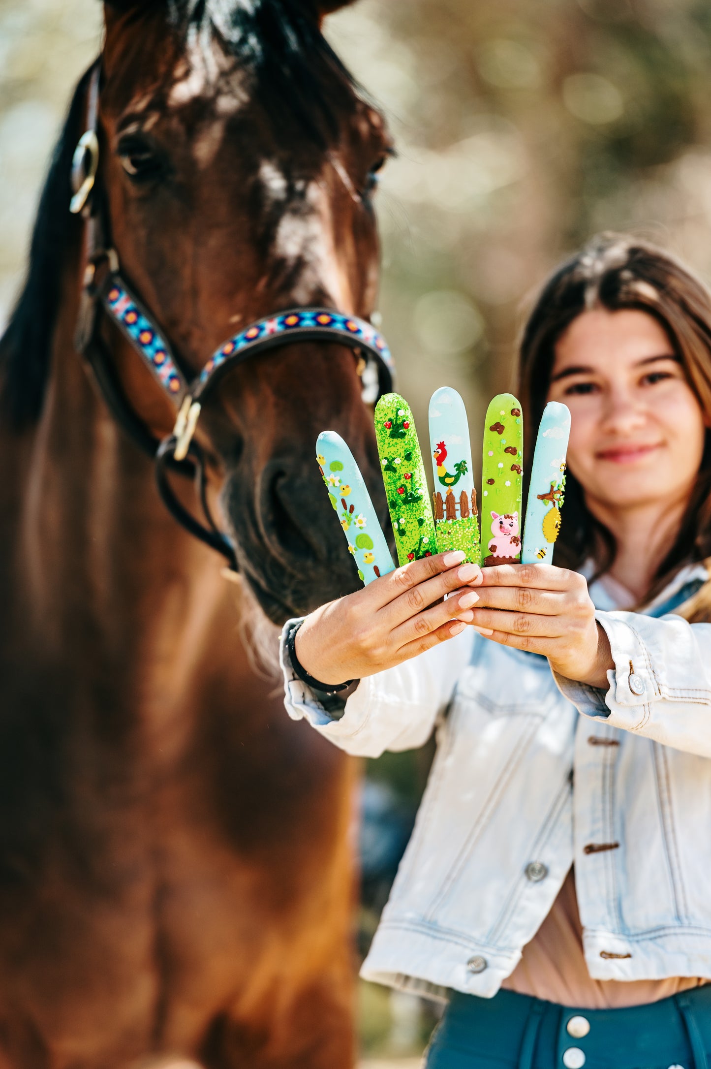 OP=OP - Candy Horse - The Farm Limited Collection - Versierde stokjes