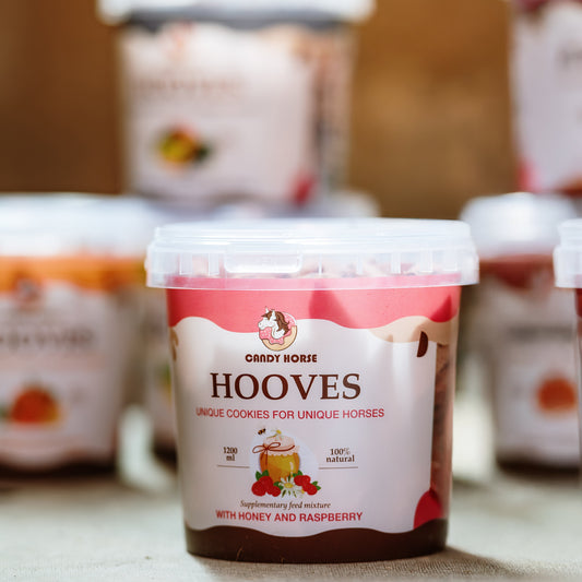 Candy Horse - Paardenkoekjes Hooves in emmertje 1,2L