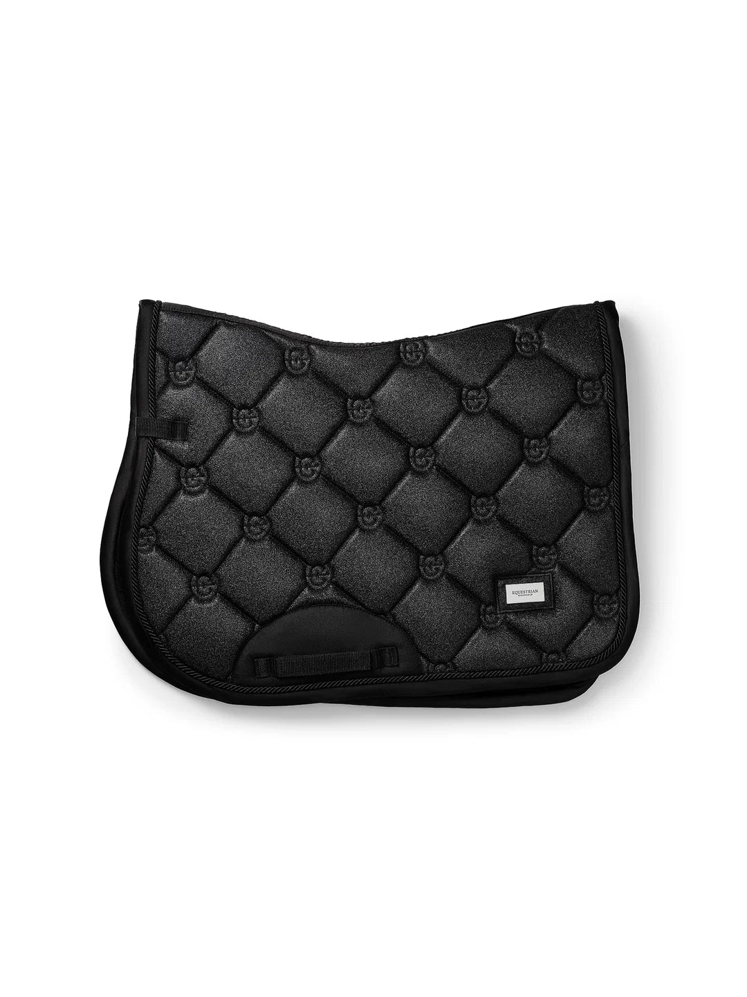 Equestrian Stockholm - Core Collection - All Black Glimmer Jump Saddle Pad springzadeldek