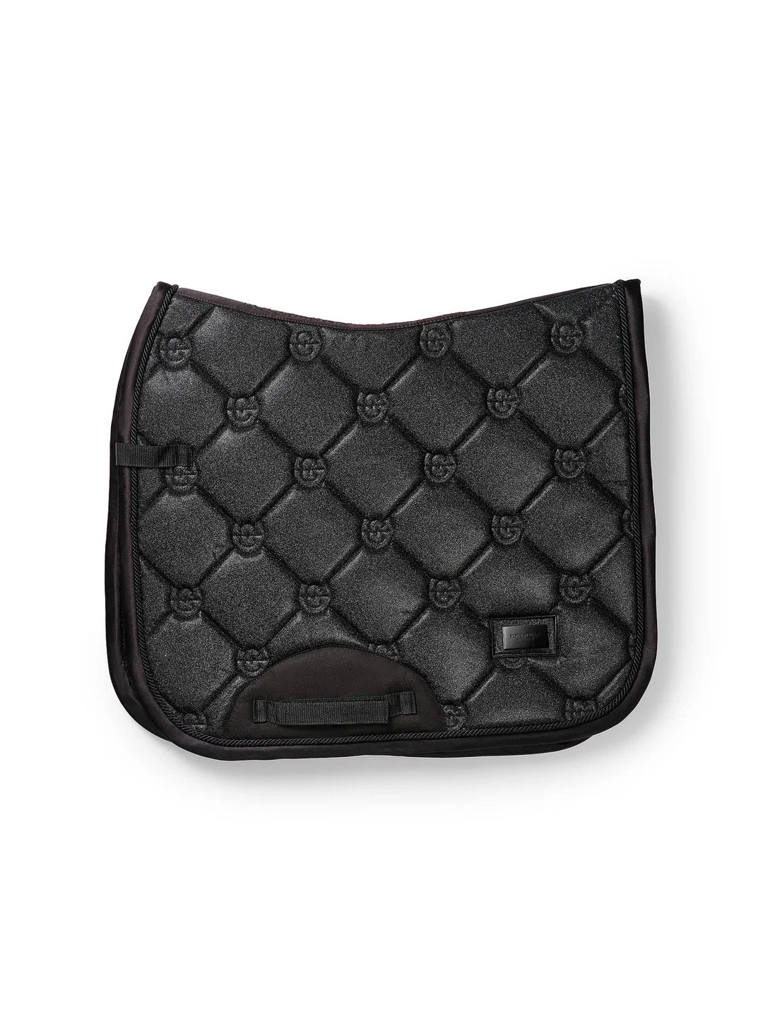 Equestrian Stockholm - Core Collection - All Black Glimmer Dressage Saddle Pad dressuurzadeldek