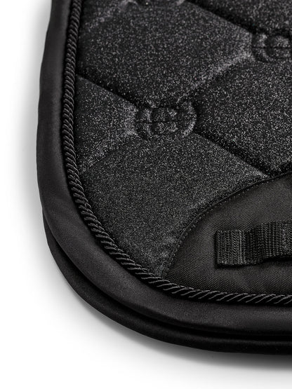 Equestrian Stockholm - Core Collection - All Black Glimmer Dressage Saddle Pad dressuurzadeldek