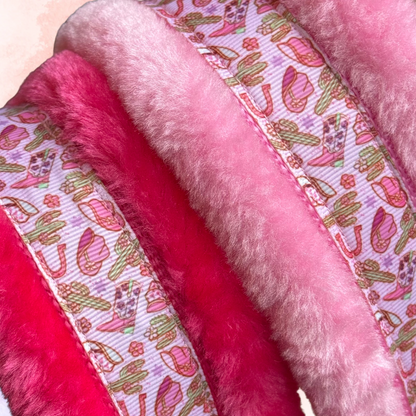 Happy Halsters x FMH - Pink Cowgirl Exclusive halter (faux fur) various colors