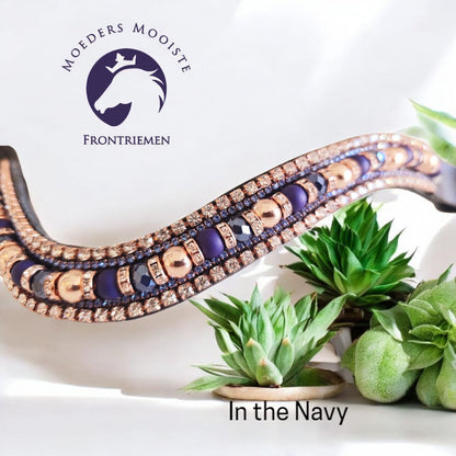 Moeders Mooiste Frontriemen - Deluxe "In the Navy" Z-N