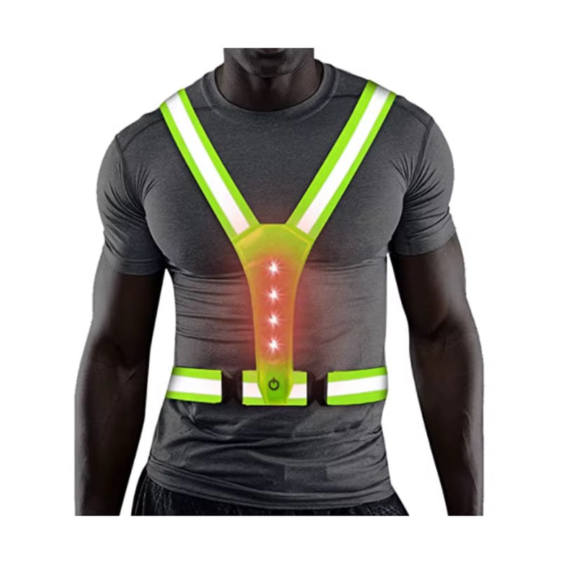 FMH - Oplaadbaar LED Reflectieharnas Veiligheidsvest voor ruiters