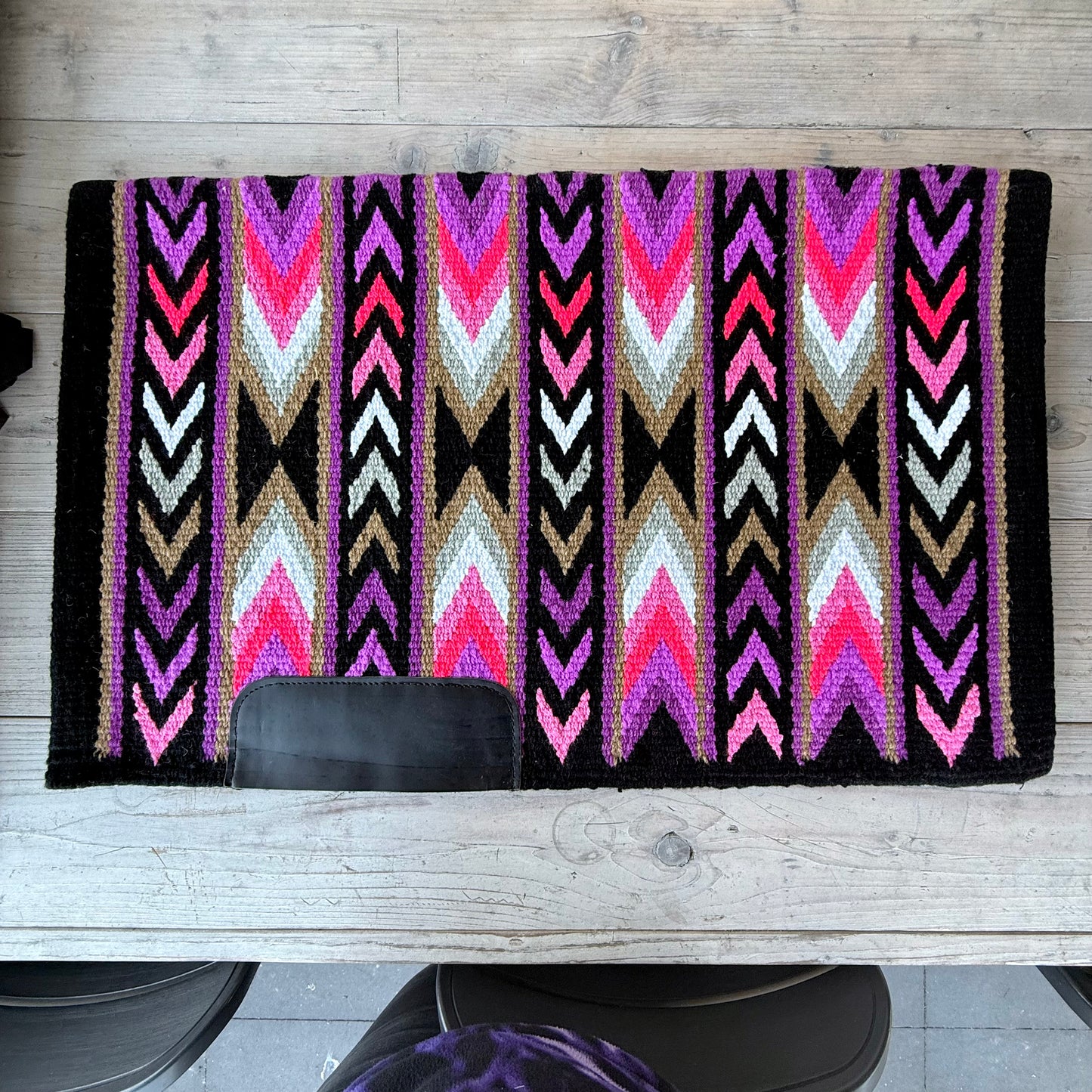 SB061 - Western oversized showblanket A - Paars, roze, taupe