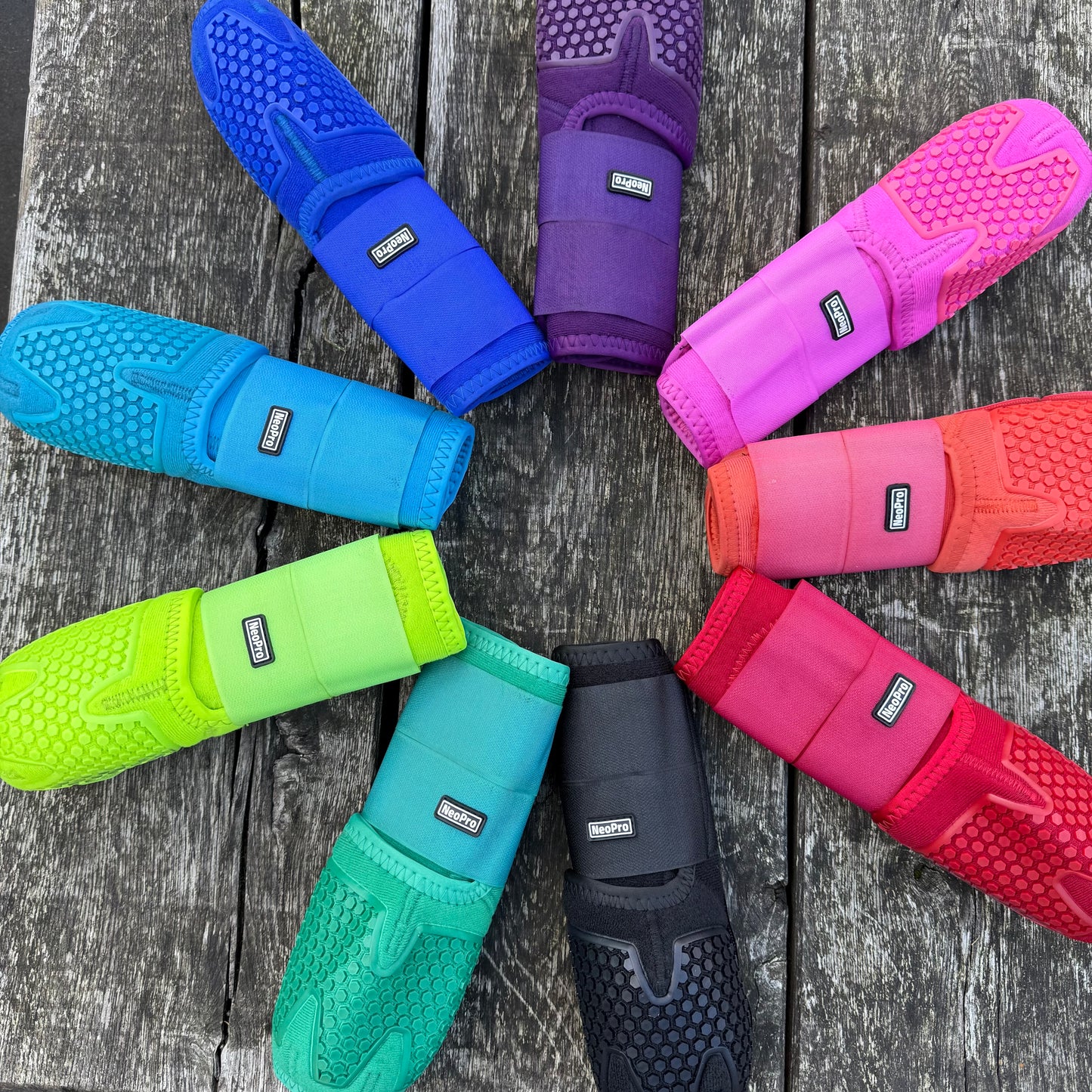 FMH - NeoPro the Solids - Neoprene beenbeschermers boots voor paarden (div. kleuren)