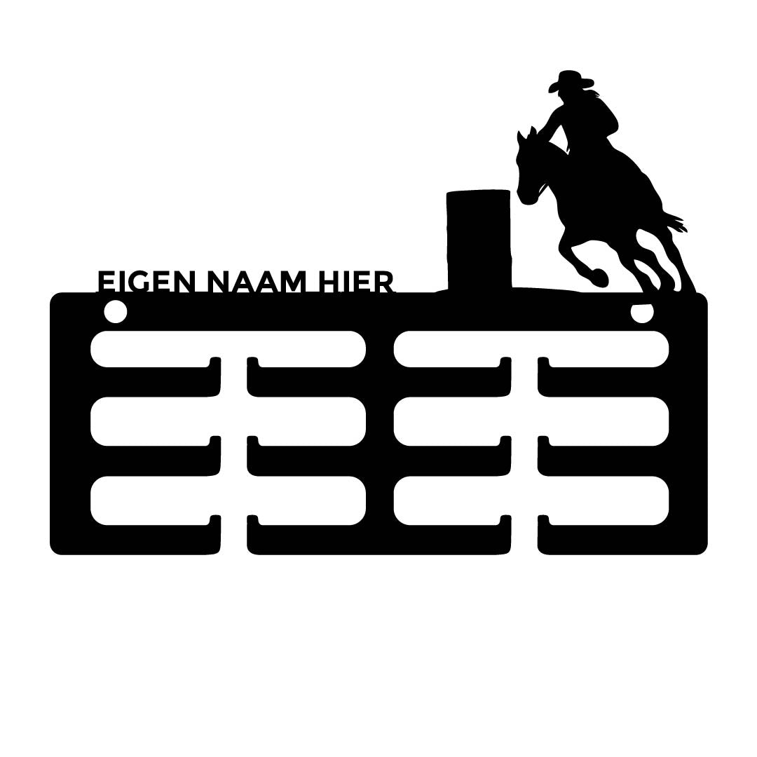 Wolfxjessy - Rozet houder Western ruiter barrelrace met naam