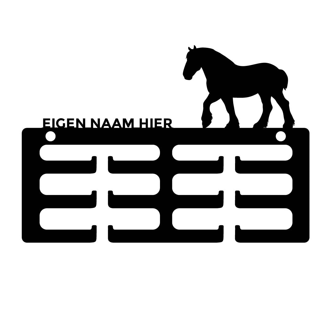 Wolfxjessy - Support de rosette Cheval de trait belge avec nom
