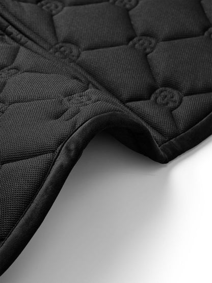 Equestrian Stockholm - FW26 Black - Jump Saddle Pad Velvet springzadeldek