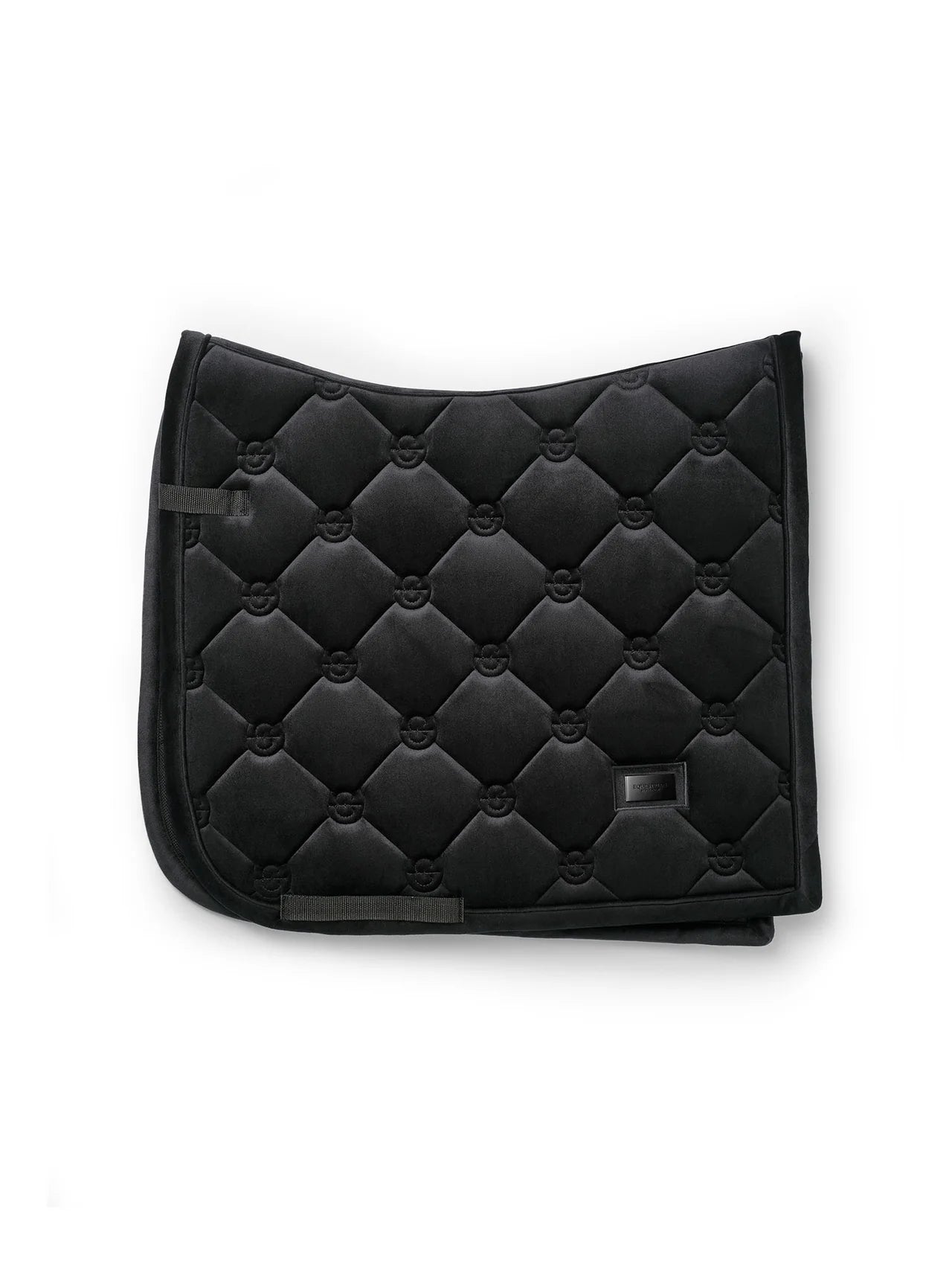 Equestrian Stockholm - FW26 Black - Dressage Saddle Pad Velvet dressuurzadeldek