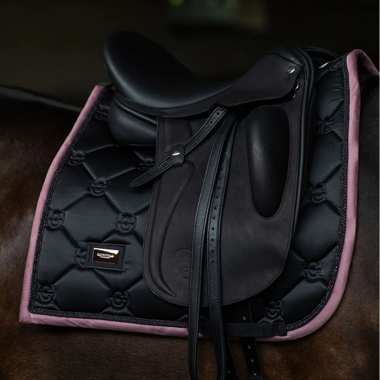 Equestrian Stockholm - FW26 Black Blush  - Dressage Saddle Pad dressuurzadeldek - Ride Against Cancer