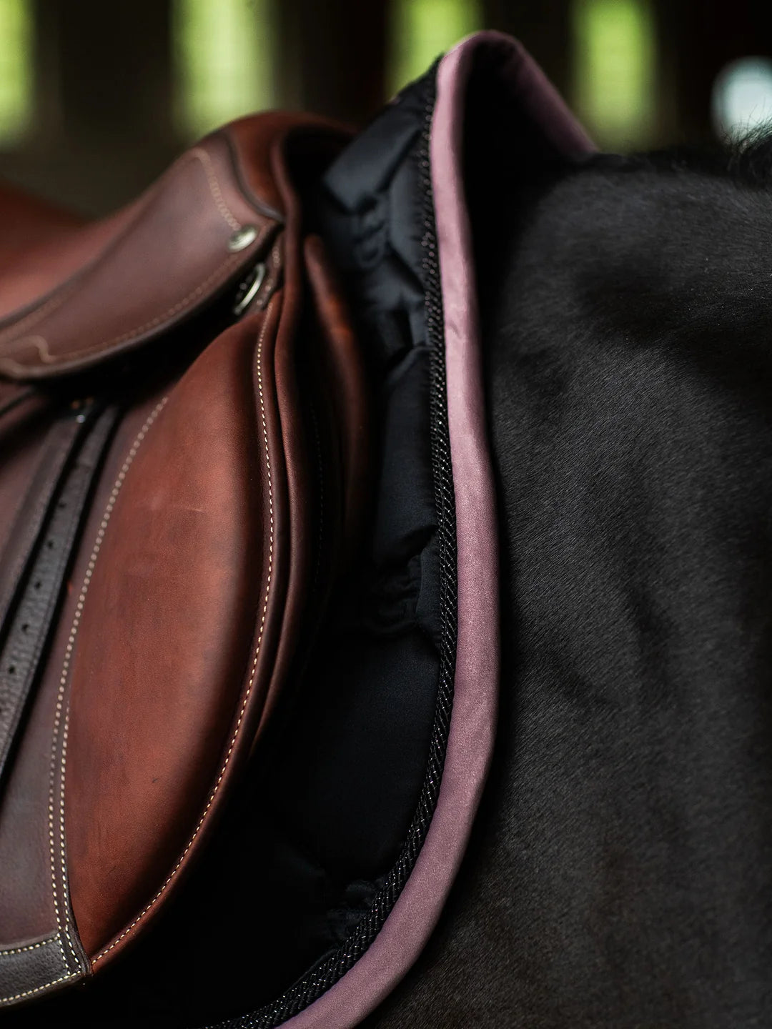 Equestrian Stockholm - FW26 Black Blush  - Jump Saddle Pad springzadeldek - Ride Against Cancer