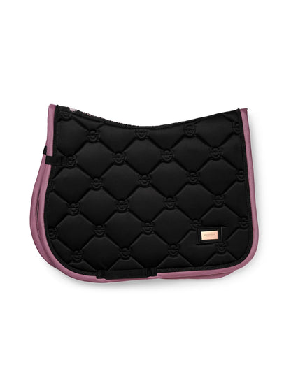 Equestrian Stockholm - FW26 Black Blush  - Jump Saddle Pad springzadeldek - Ride Against Cancer