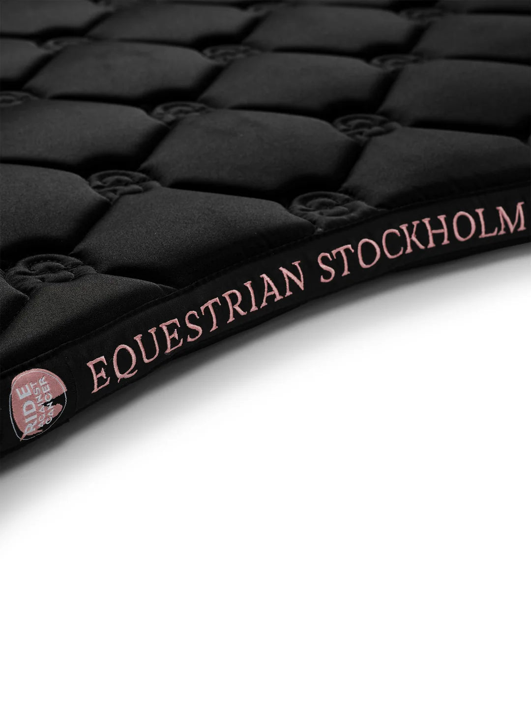 Equestrian Stockholm - FW26 Black Blush  - Dressage Saddle Pad dressuurzadeldek - Ride Against Cancer