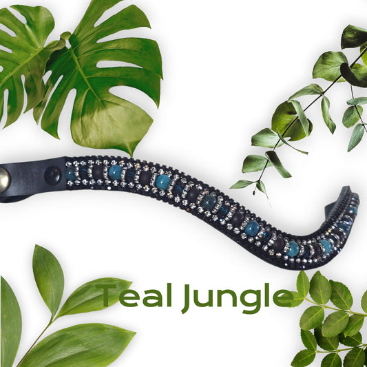 Moeders Mooiste Frontriemen - Deluxe “Teal Jungle” Z-D