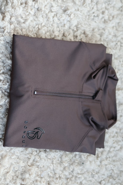 Donqui - Baselayer lange mouw Chocolate bruin