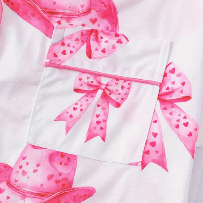 FMH - Dames zomerse pyjama set/ loungepak Sweet Pink