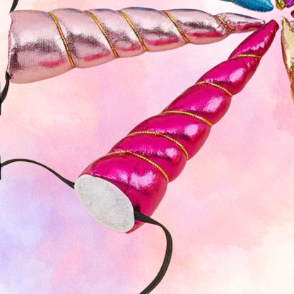 FMH - Einhorn Horn 10cm mit Gummiband Einhorn