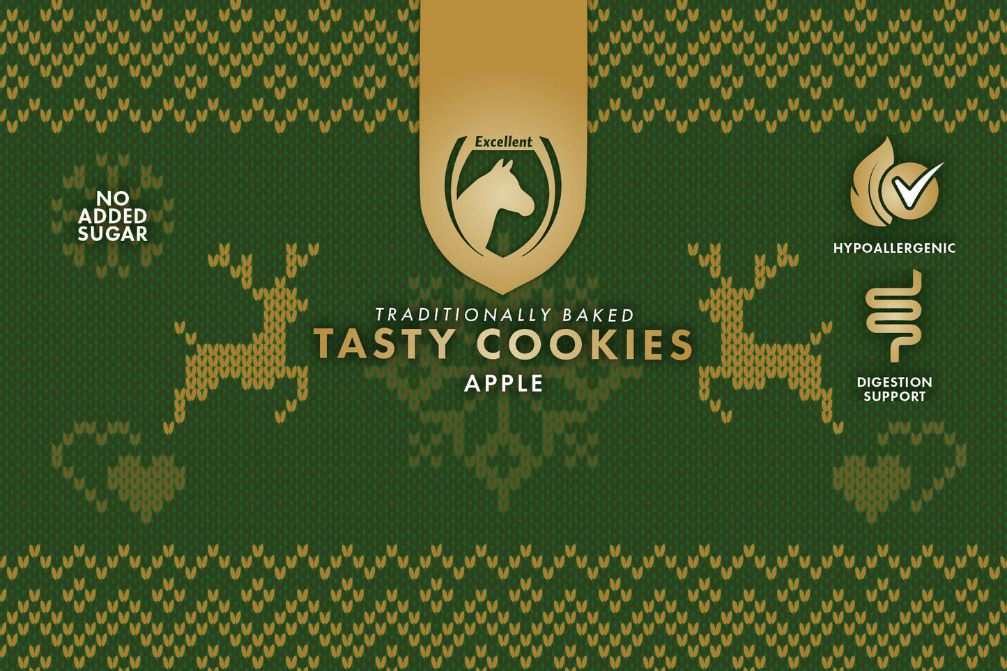 Excellent Horse - Christmas Tasty Apple Cookies 500gr