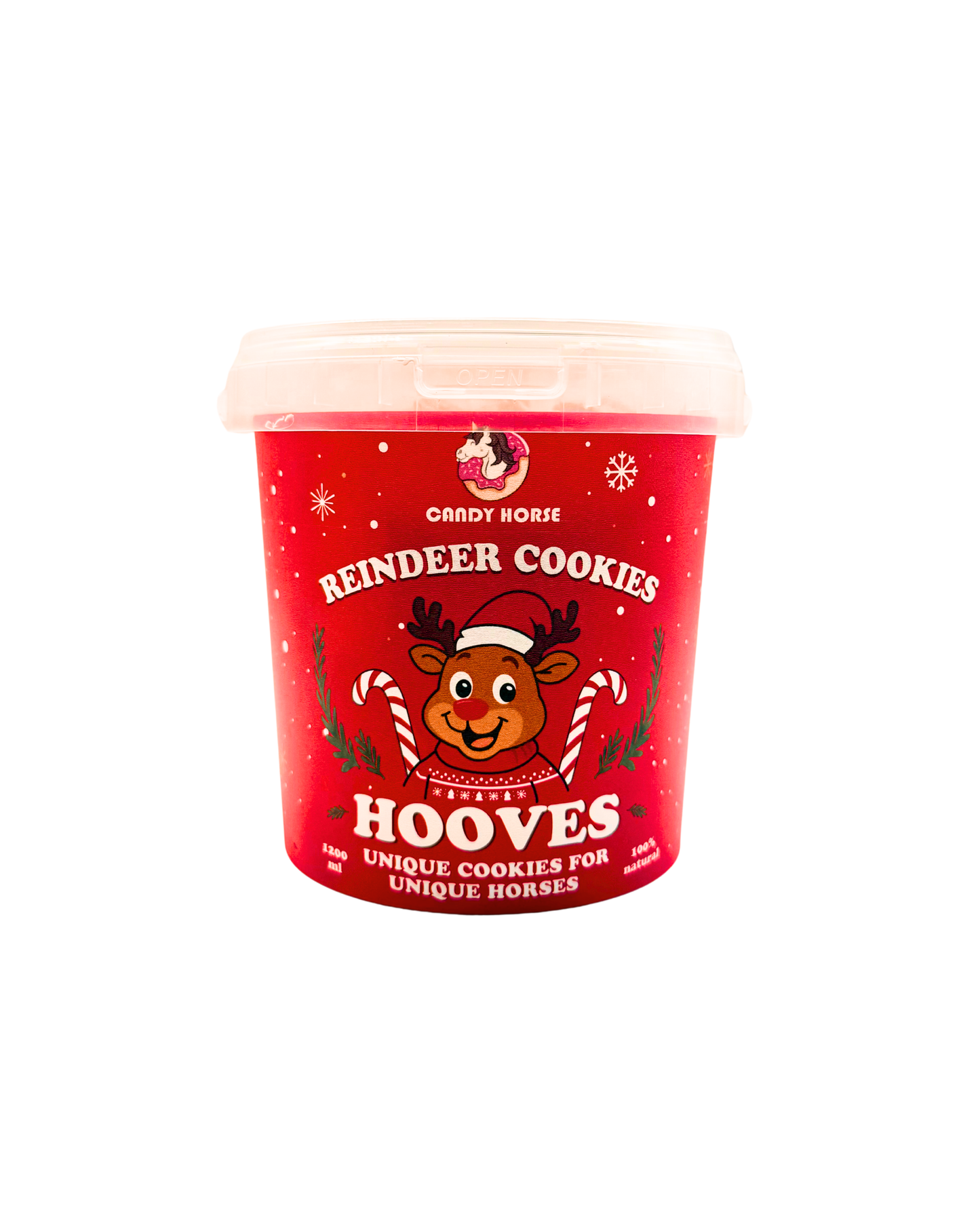 Candy Horse - Christmas Limited Collection - Hooves "Reindeer Cookies" koekjes 1,2L