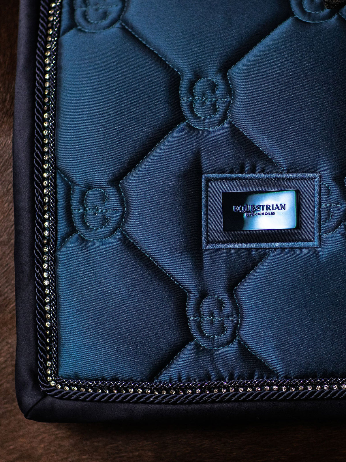 Equestrian Stockholm - FW26 Blue Meadow  - Crystal Shine Dressage Saddle Pad dressuurzadeldek