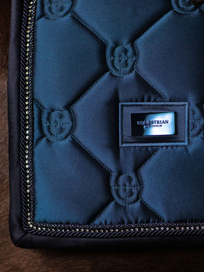 Equestrian Stockholm - FW26 Blue Meadow  - Crystal Shine Dressage Saddle Pad dressuurzadeldek