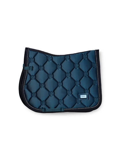 Equestrian Stockholm - FW26 Blue Meadow  - Crystal Shine Jump Saddle Pad springzadeldek