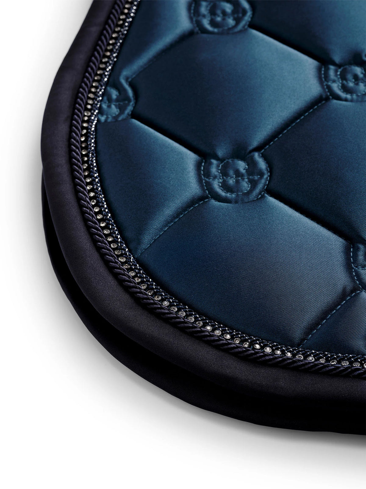Equestrian Stockholm - FW26 Blue Meadow  - Crystal Shine Jump Saddle Pad springzadeldek