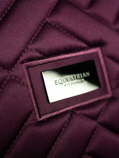 Equestrian Stockholm - FW26 Mauve Wine  - Crystal Shine Dressage Saddle Pad dressuurzadeldek