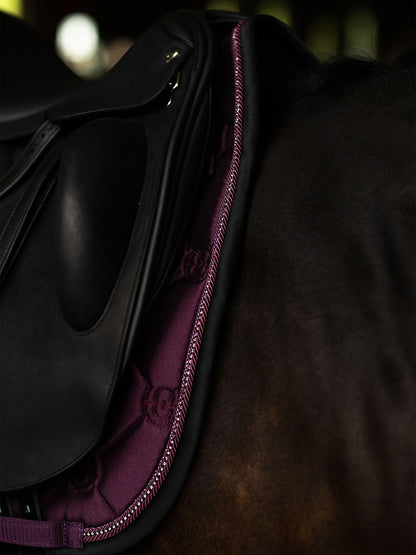 Equestrian Stockholm - FW26 Mauve Wine  - Crystal Shine Dressage Saddle Pad dressuurzadeldek