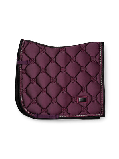 Equestrian Stockholm - FW26 Mauve Wine  - Crystal Shine Dressage Saddle Pad dressuurzadeldek