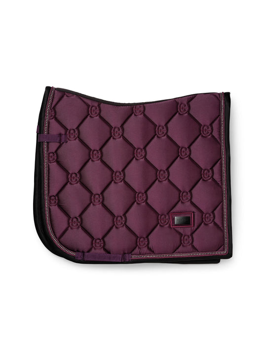 Equestrian Stockholm - FW26 Mauve Wine  - Crystal Shine Dressage Saddle Pad dressuurzadeldek
