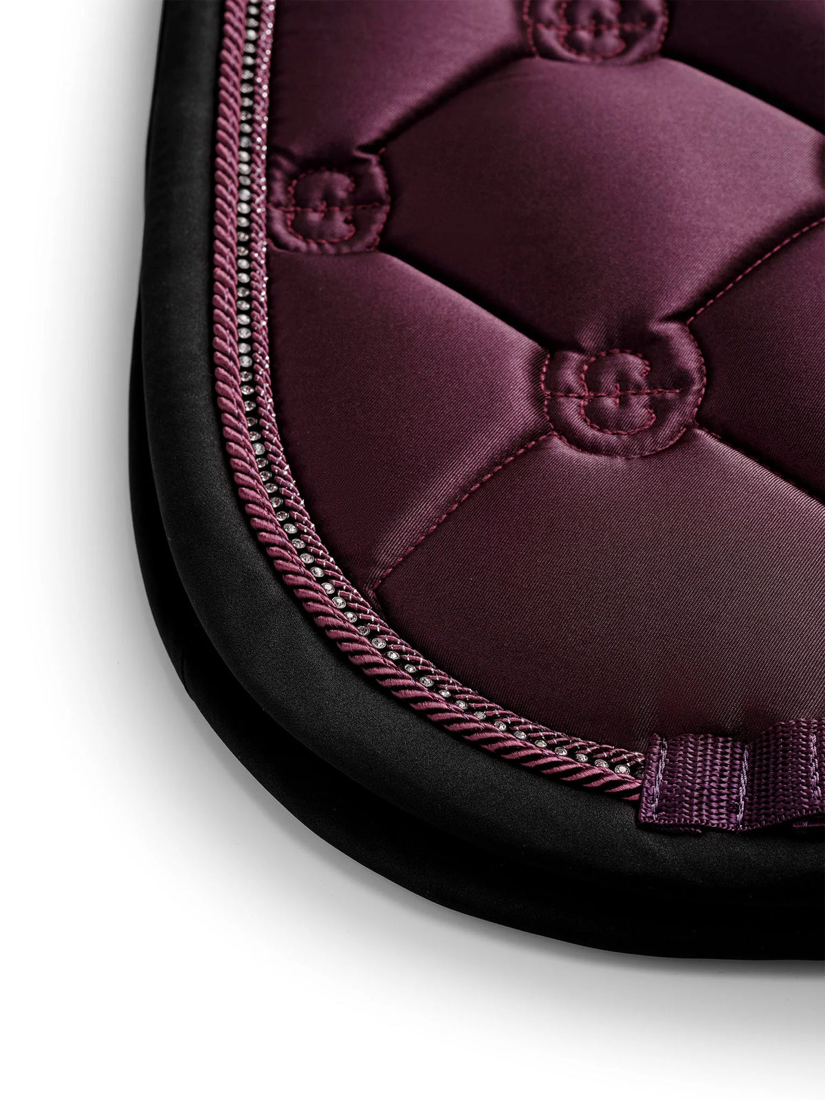 Equestrian Stockholm - FW26 Mauve Wine  - Crystal Shine Dressage Saddle Pad dressuurzadeldek